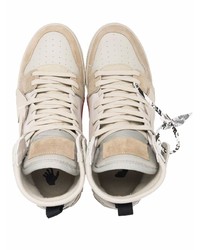 Sneakers alte in pelle beige di Off-White