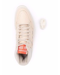 Sneakers alte in pelle beige di Converse