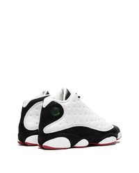 Sneakers alte in pelle bianche e nere di Jordan