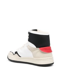 Sneakers alte in pelle bianche e nere di Philippe Model Paris