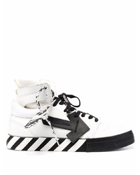 Sneakers alte in pelle bianche e nere di Off-White