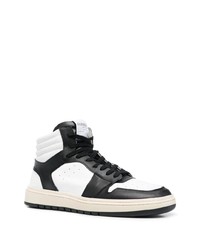 Sneakers alte in pelle bianche e nere di Closed