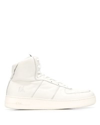 Sneakers alte in pelle bianche di 424