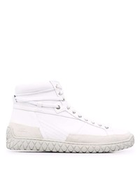 Sneakers alte in pelle bianche di A-Cold-Wall*