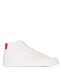 Sneakers alte in pelle bianche di adidas by 424