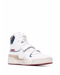 Sneakers alte in pelle bianche di Isabel Marant