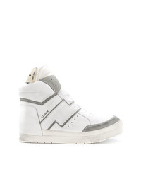 Sneakers alte in pelle bianche di Cinzia Araia