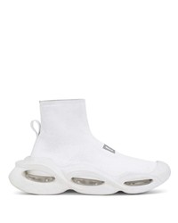 Sneakers alte in pelle bianche di Dolce & Gabbana