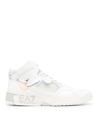 Sneakers alte in pelle bianche di Ea7 Emporio Armani