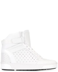 Sneakers alte in pelle bianche di MICHAEL Michael Kors