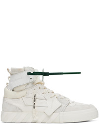Sneakers alte in pelle bianche di Off-White