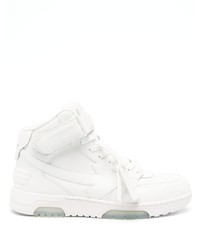 Sneakers alte in pelle bianche di Off-White