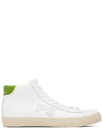 Sneakers alte in pelle bianche di Ps By Paul Smith