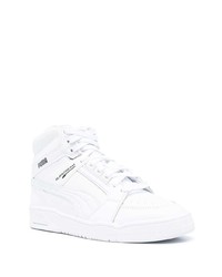 Sneakers alte in pelle bianche di Puma