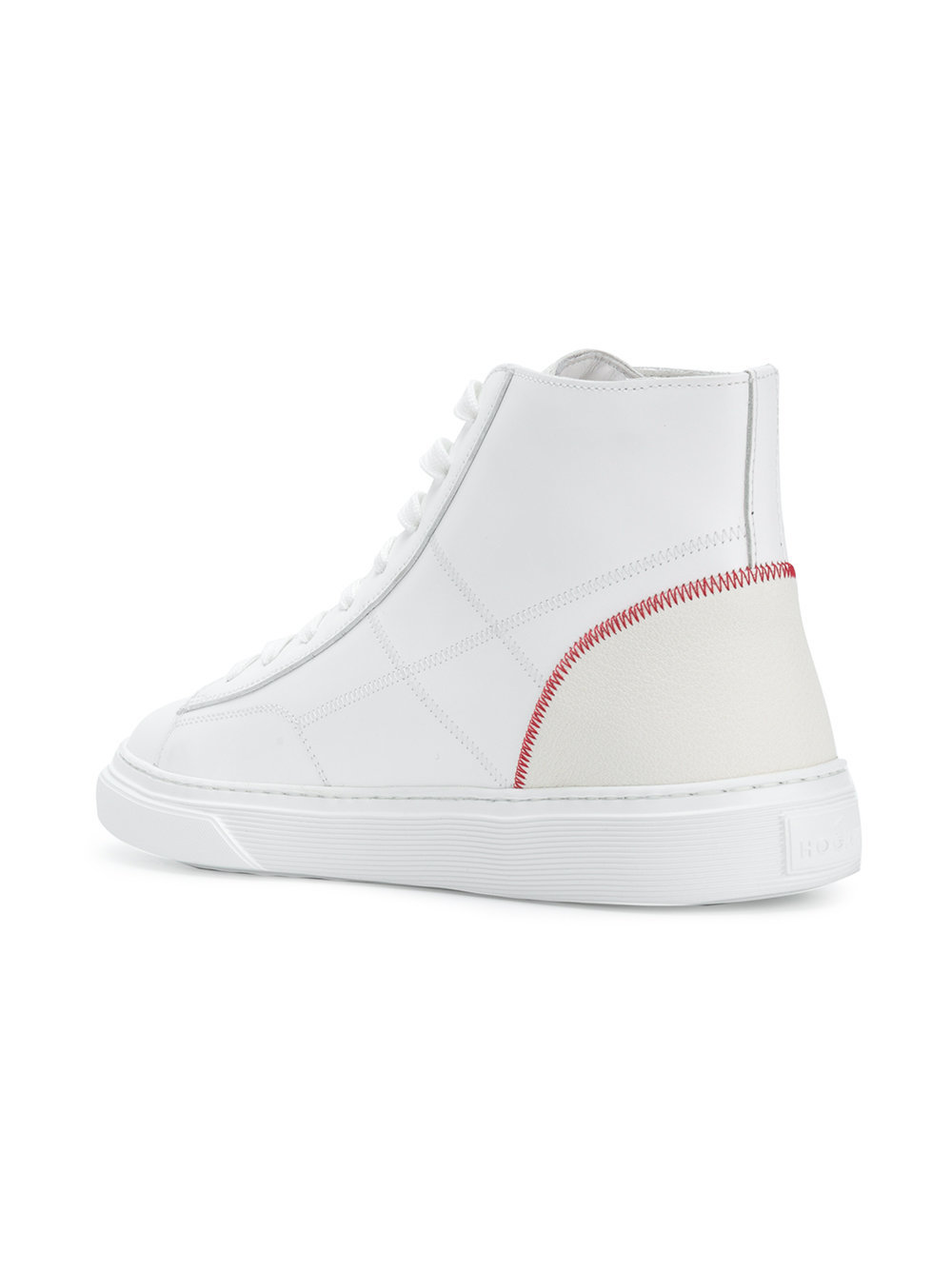 Sneakers alte in pelle bianche di Hogan, €195 | farfetch.com | Lookastic