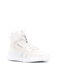 Sneakers alte in pelle bianche di Giuseppe Zanotti
