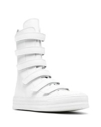 Sneakers alte in pelle bianche di Ann Demeulemeester