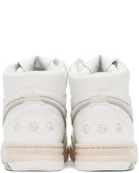 Sneakers alte in pelle bianche di Li-Ning