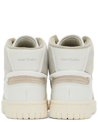 Sneakers alte in pelle bianche di Acne Studios