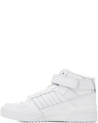 Sneakers alte in pelle bianche di adidas Originals