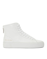 Sneakers alte in pelle bianche di Woman by Common Projects