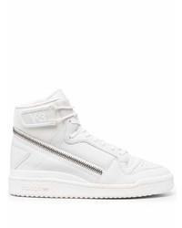 Sneakers alte in pelle bianche di Y-3