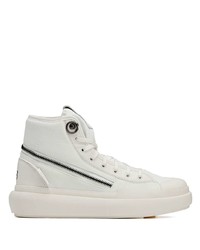 Sneakers alte in pelle bianche di Y-3