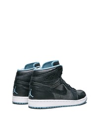 Sneakers alte in pelle blu scuro di Jordan