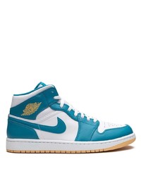 Sneakers alte in pelle blu di Jordan