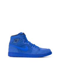 Sneakers alte in pelle blu di Nike