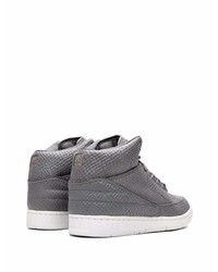 Sneakers alte in pelle con stampa serpente grigio scuro di Nike