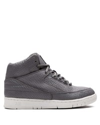 Sneakers alte in pelle con stampa serpente grigio scuro di Nike
