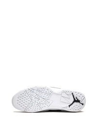 Sneakers alte in pelle decorate bianche e nere di Jordan