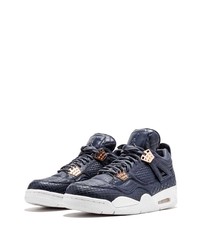 Sneakers alte in pelle decorate blu scuro di Jordan