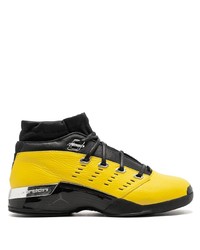 Sneakers alte in pelle gialle di Jordan