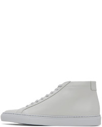 Sneakers alte in pelle grigie di Common Projects