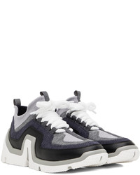 Sneakers alte in pelle grigie di Pierre Hardy
