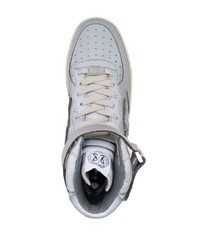 Sneakers alte in pelle grigie di Enterprise Japan