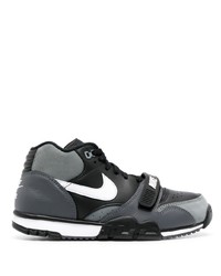 Sneakers alte in pelle grigio scuro di Nike