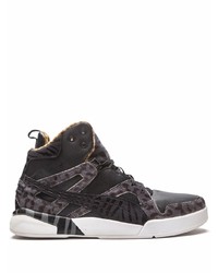 Sneakers alte in pelle grigio scuro di Puma