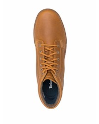 Sneakers alte in pelle marroni di Timberland