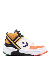 Sneakers alte in pelle multicolori di Converse
