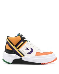 Sneakers alte in pelle multicolori di Converse