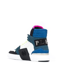 Sneakers alte in pelle multicolori di Philipp Plein