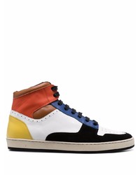 Sneakers alte in pelle multicolori di Paul Smith
