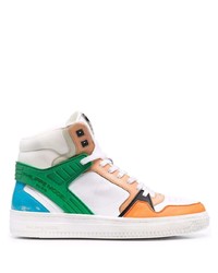 Sneakers alte in pelle multicolori di Philippe Model Paris