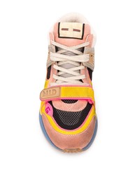 Sneakers alte in pelle multicolori di Gucci