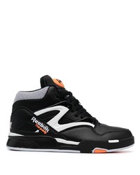 Sneakers alte in pelle nere e bianche di Reebok
