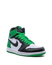 Sneakers alte in pelle nere di Jordan