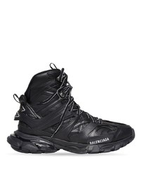 Sneakers alte in pelle nere di Balenciaga